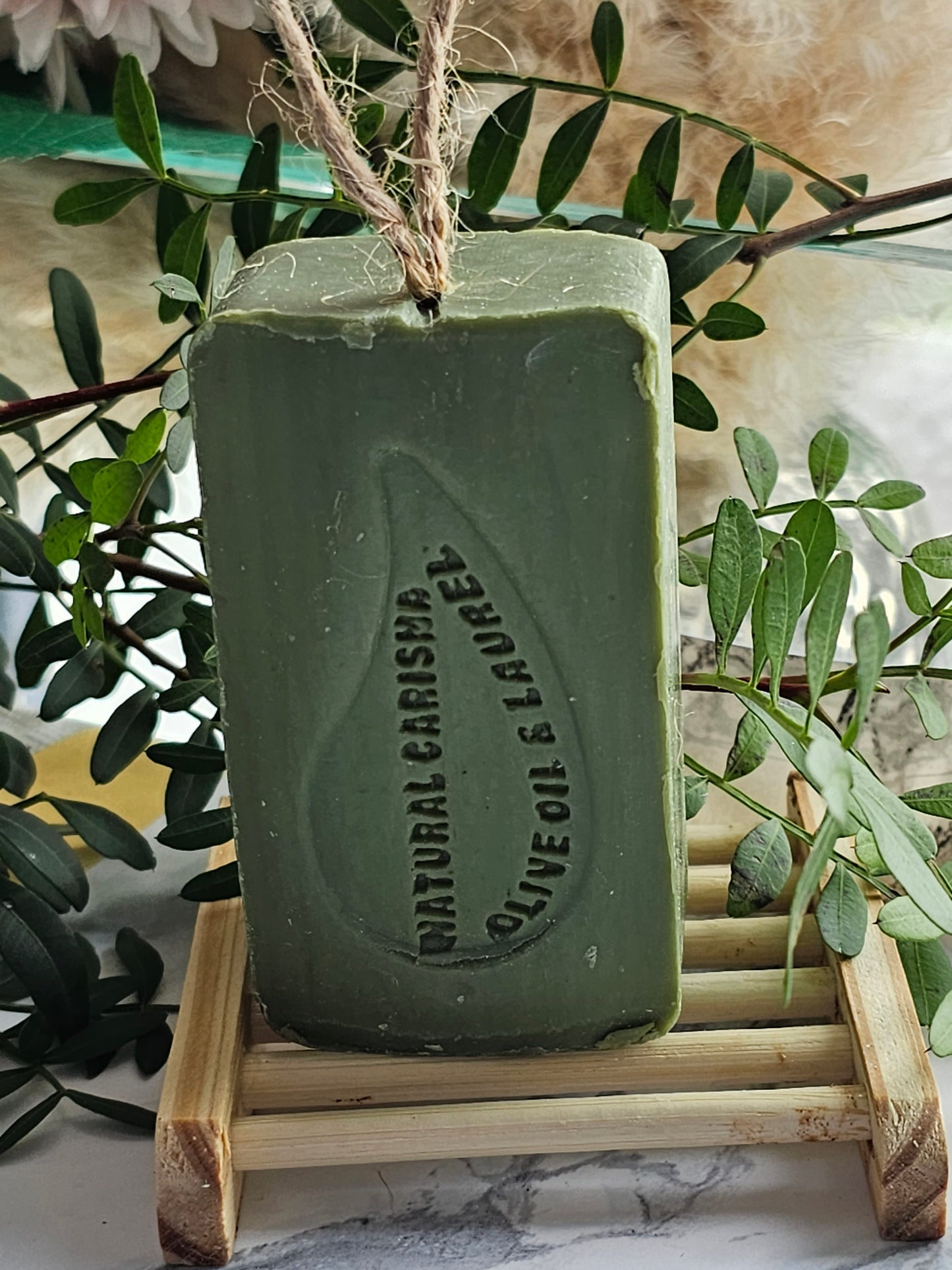 Laurel oil of Kassab & Olive oil Soap with rope 140g