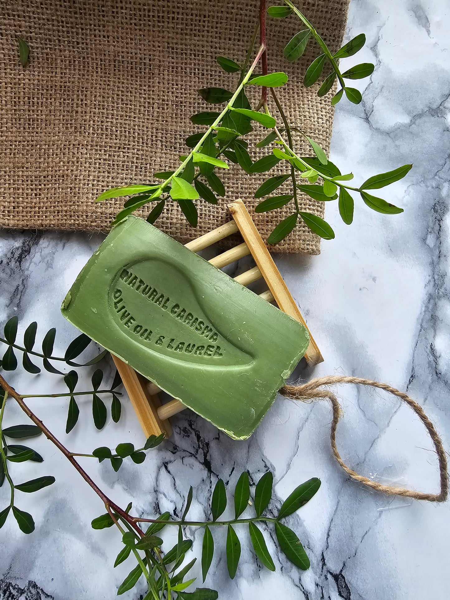Laurel oil of Kassab & Olive oil Soap with rope 140g