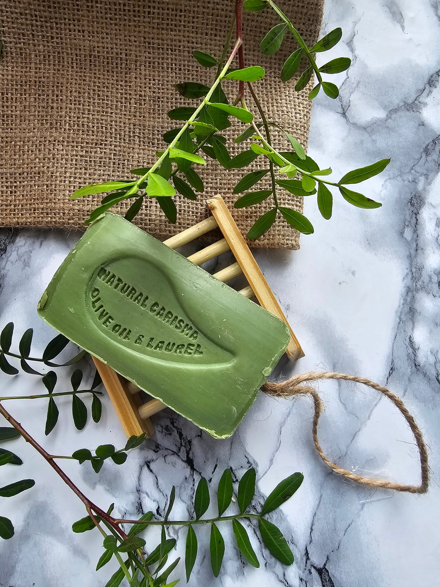 Laurel oil of Kassab & Olive oil Soap with rope 140g
