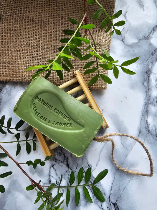 Laurel oil of Kassab & Olive oil Soap with rope 140g