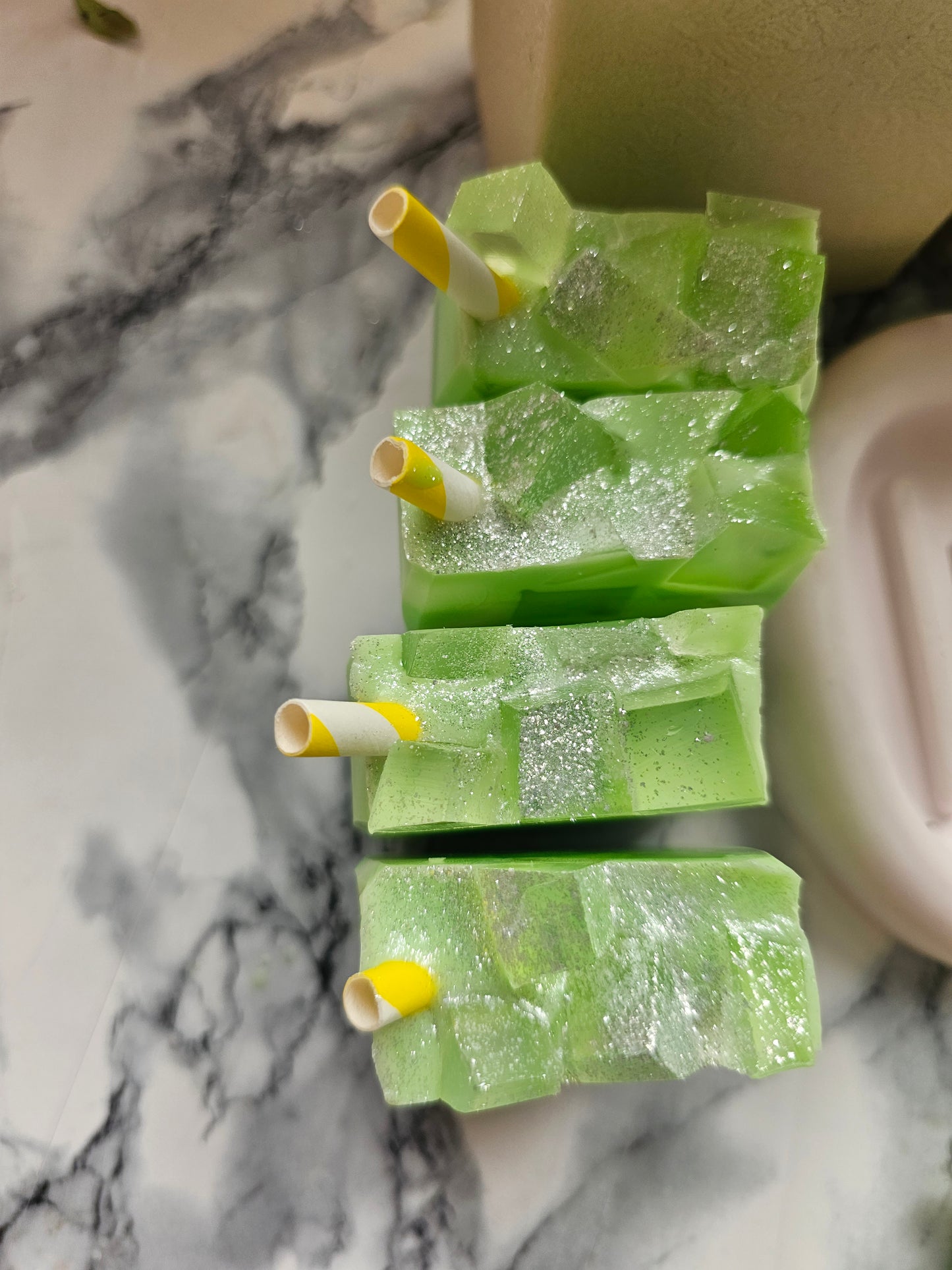 Iced Matcha boba Soap