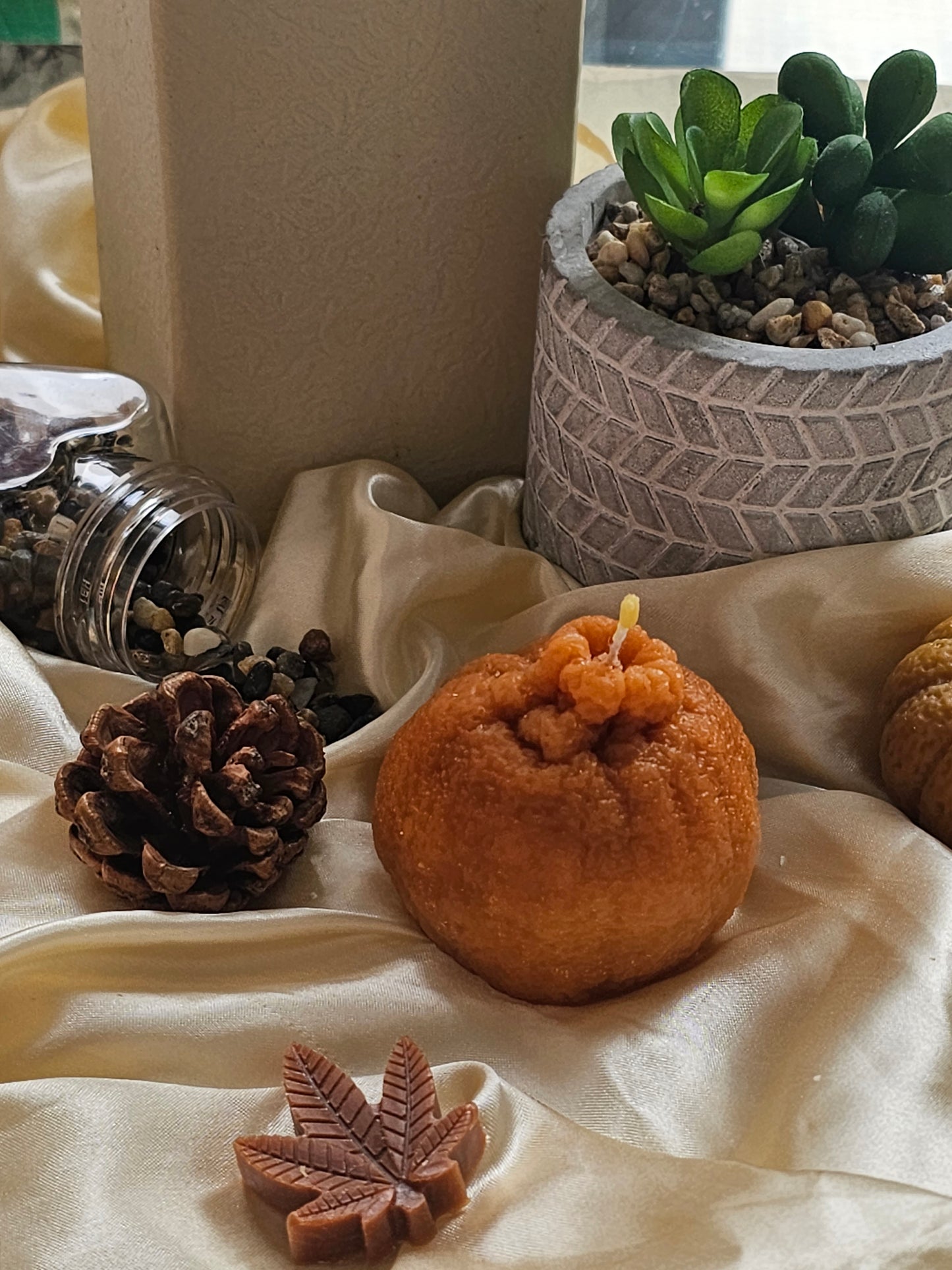 Mandarin beeswax candle 🍊