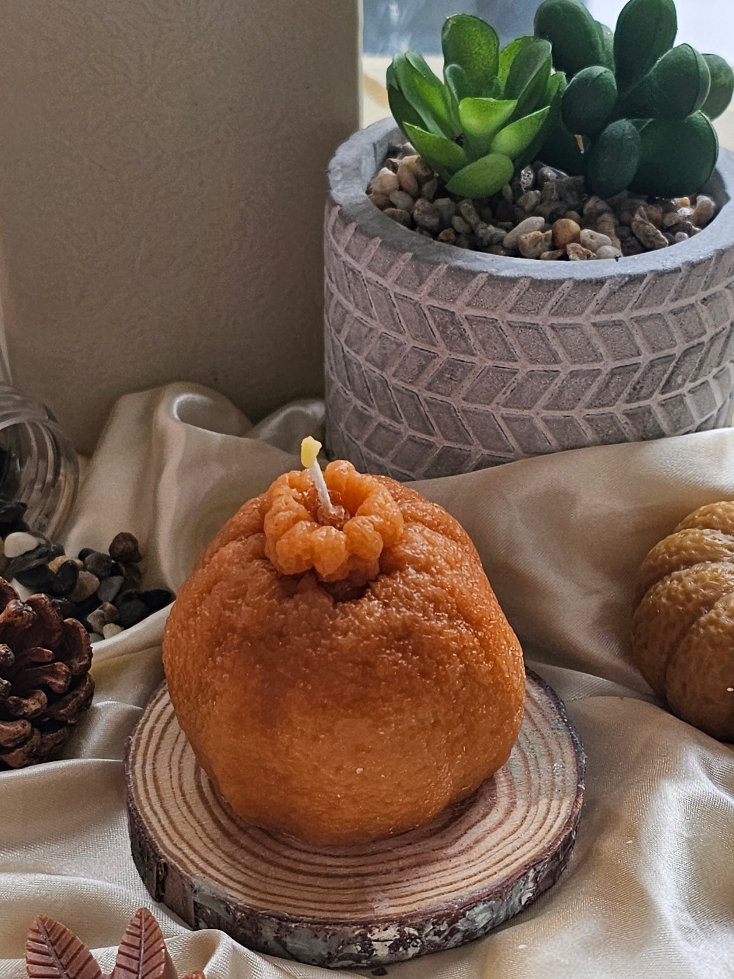 Mandarin beeswax candle 🍊