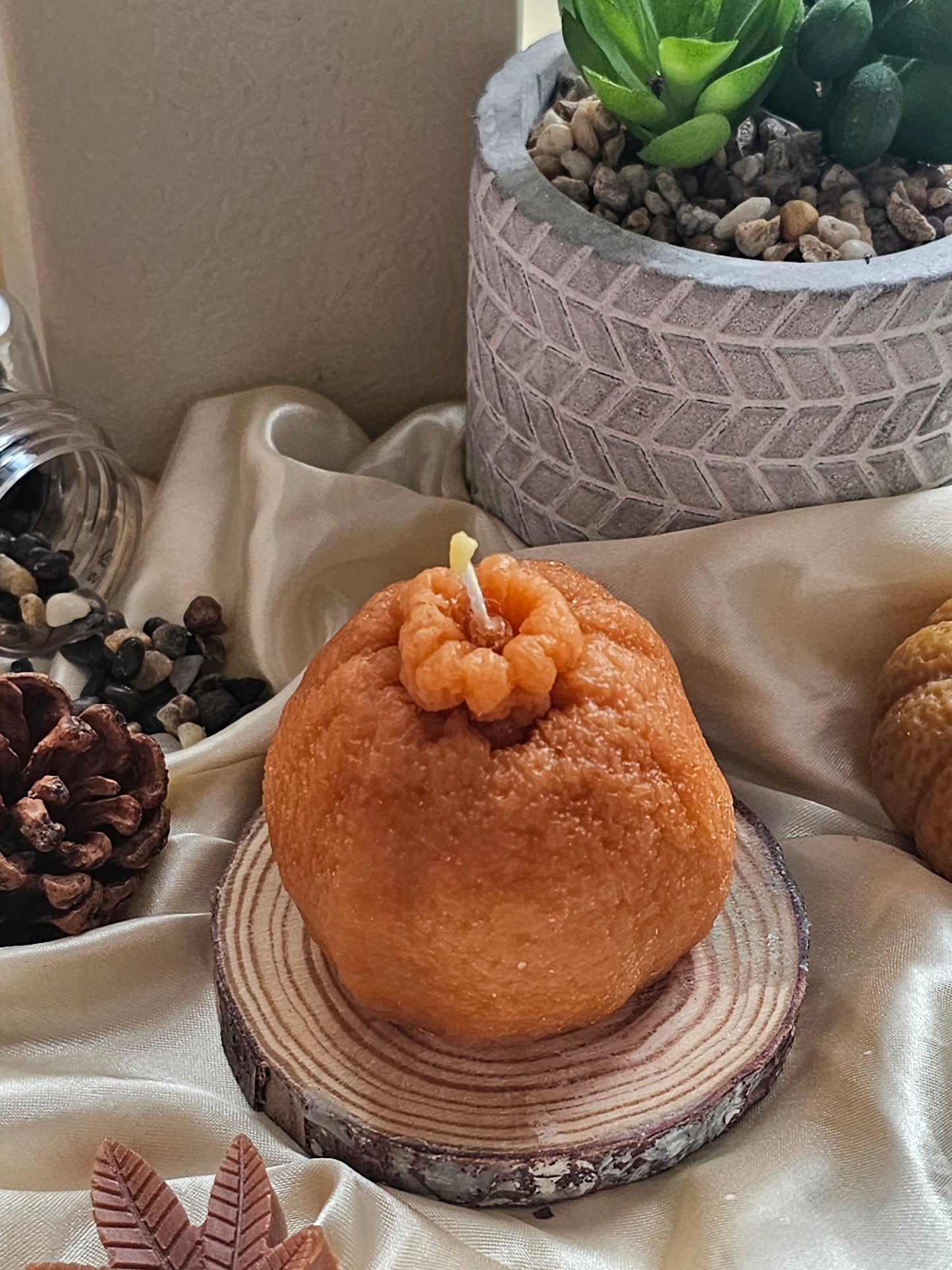 Mandarin beeswax candle 🍊