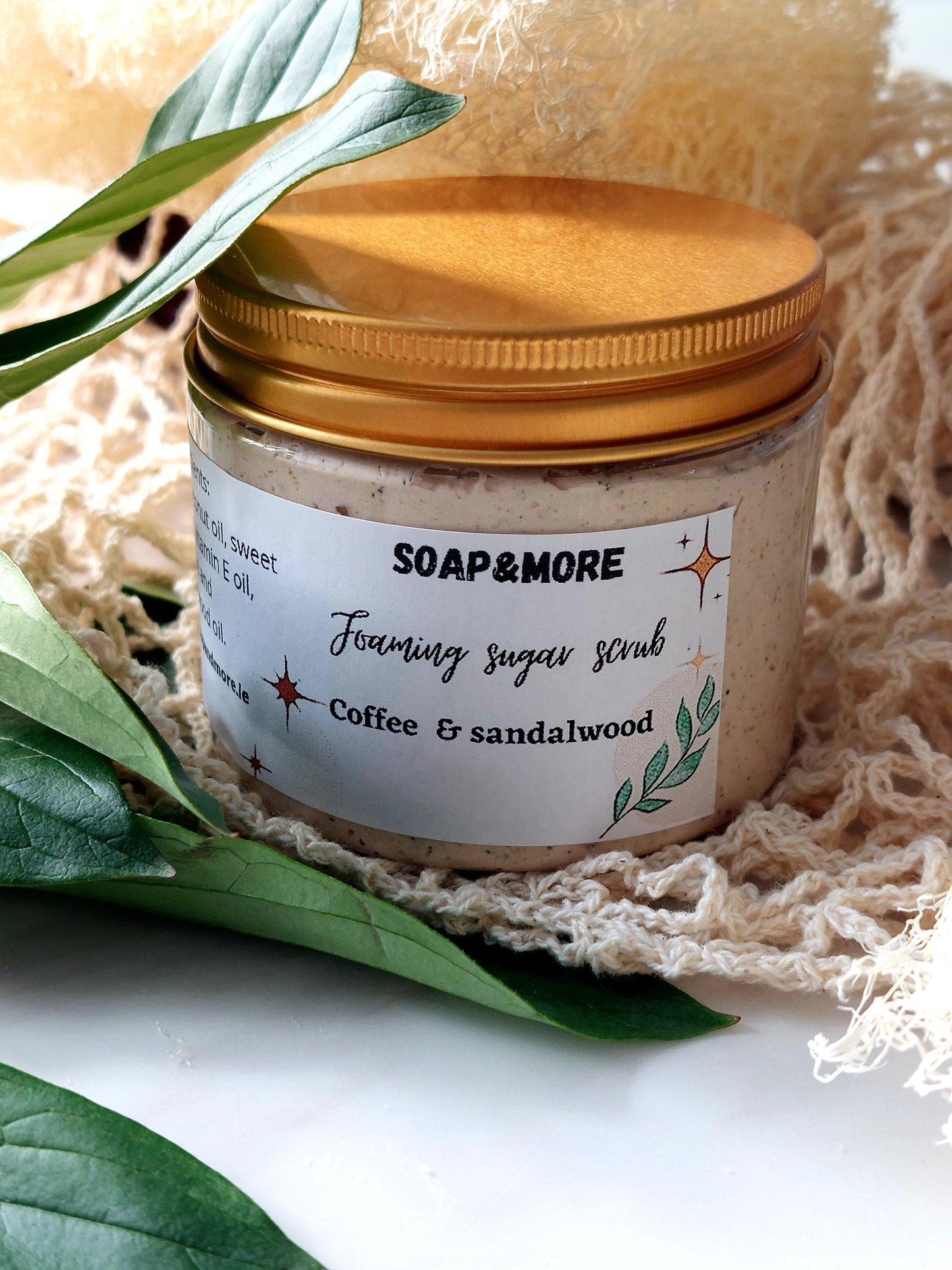 Foaming Sugar Scrub (coffee)(face & body scrub)