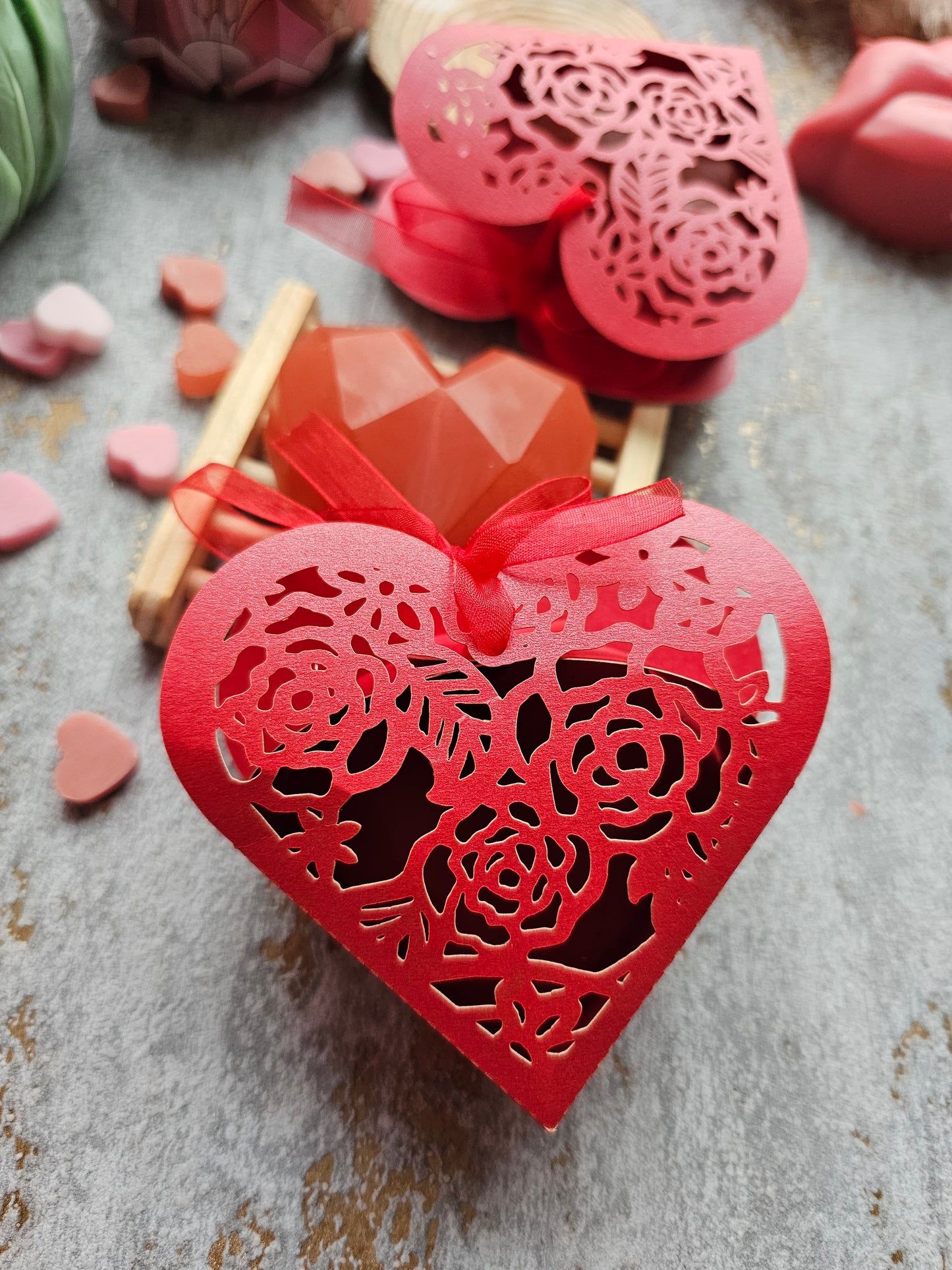 Heart Soap with Egyptian cotton & Vitamin E oil ❤️