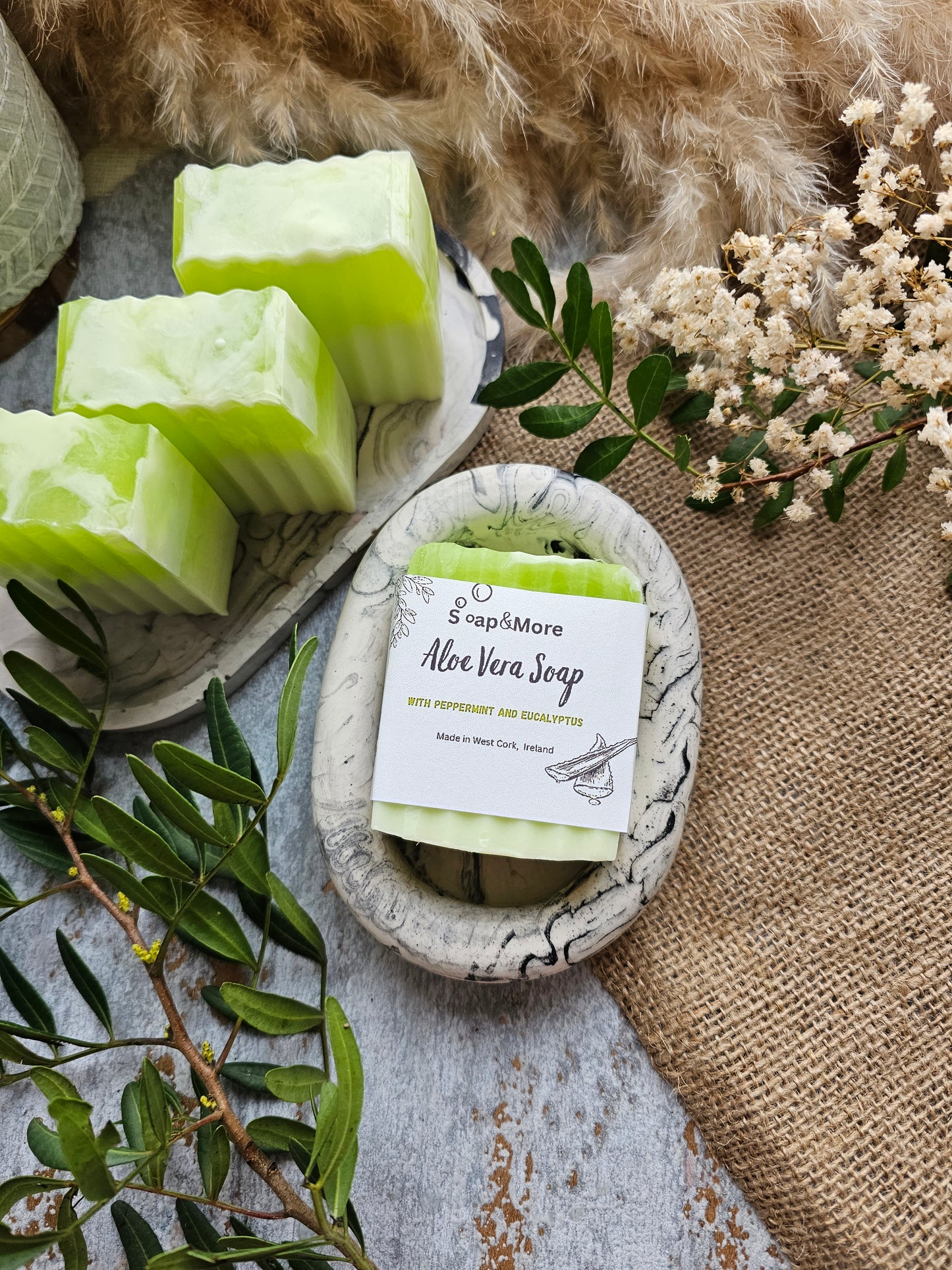 Aloe Vera Soap with Peppermint & Eucalyptus