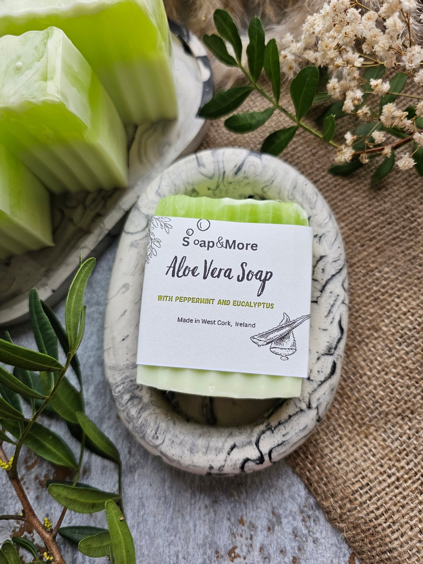 Aloe Vera Soap with Peppermint & Eucalyptus